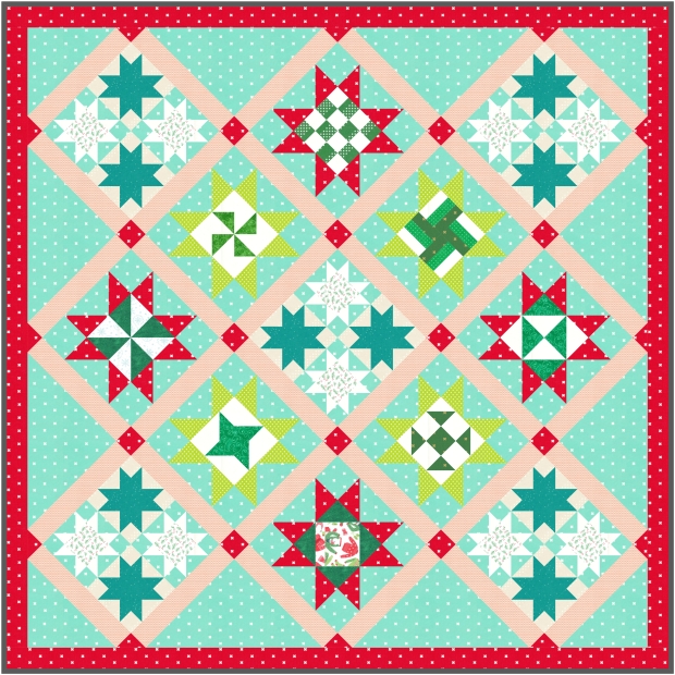 Crystal Quilters BOM Christmas